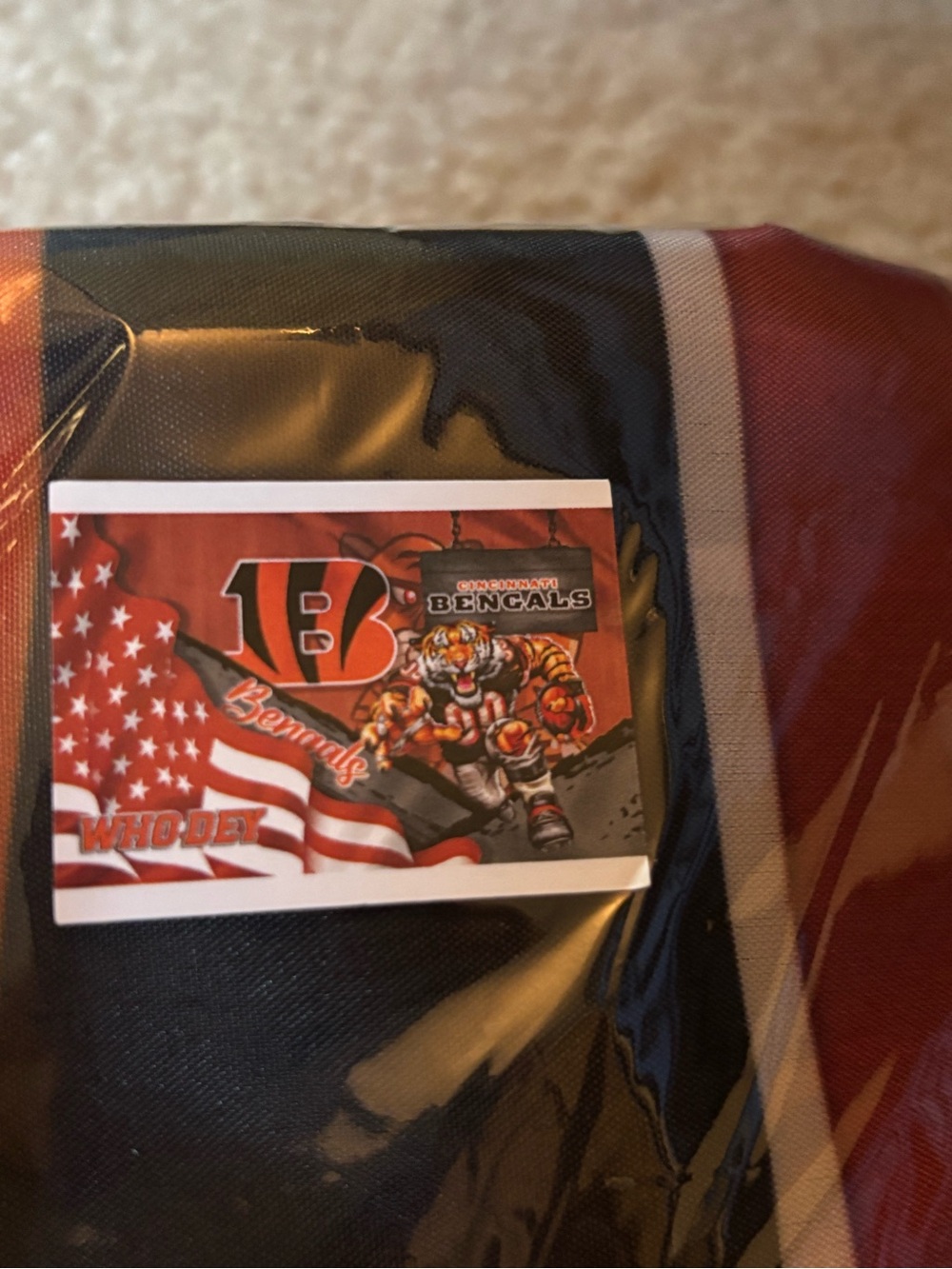 Cincinnati Bengals Graphic Flag Banner - Orange & Black